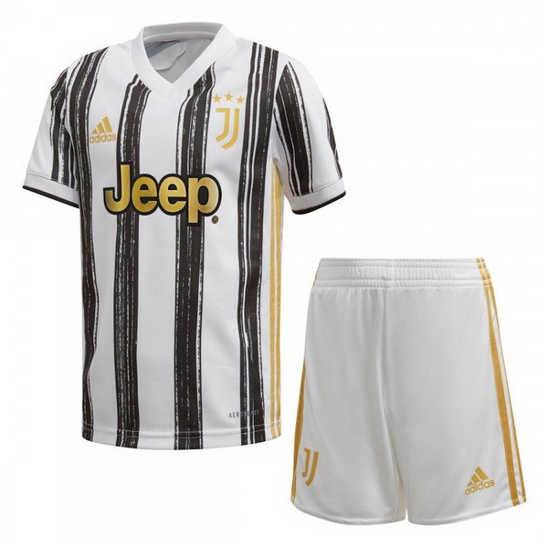 Maillot Football Juventus Domicile Enfant 2020-21 Blanc Noir